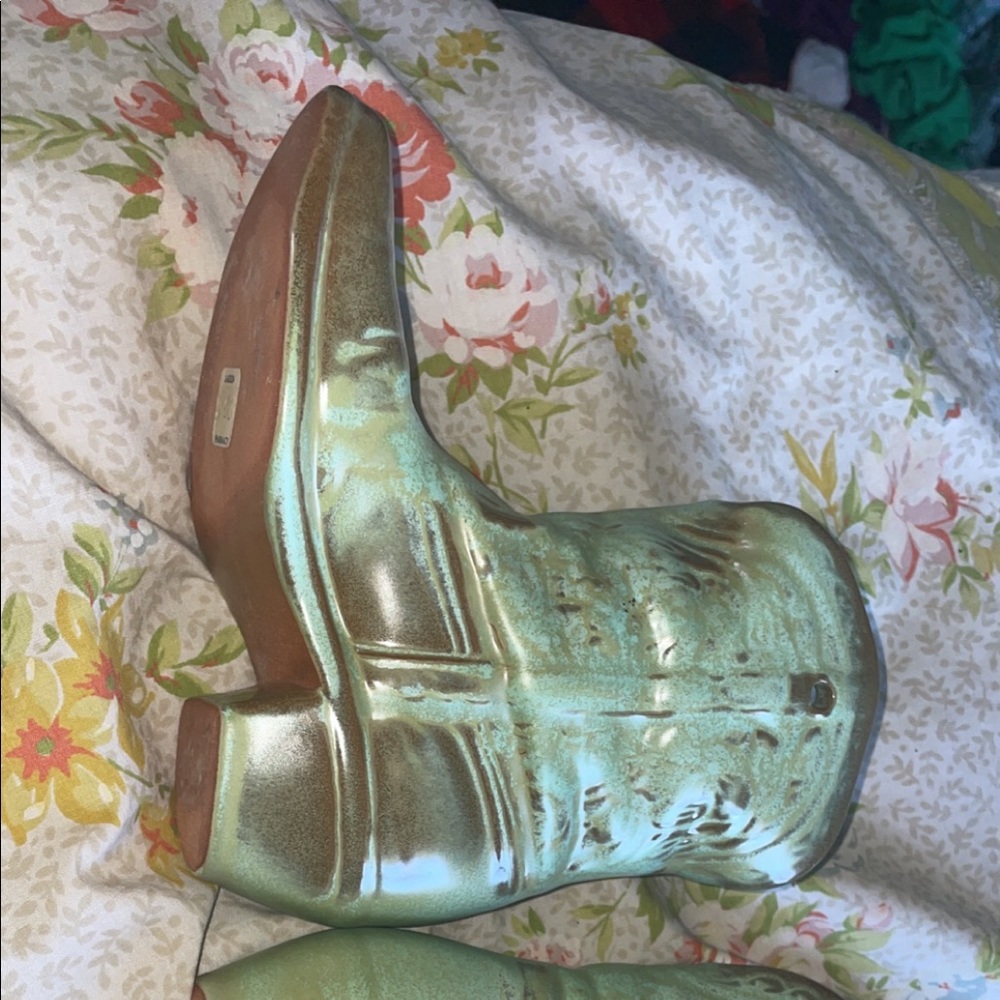 Antique ceramic boots